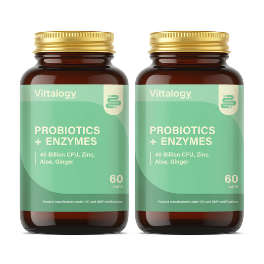Probiotics + Enzymes - 240 Caps (Confezione da 2)