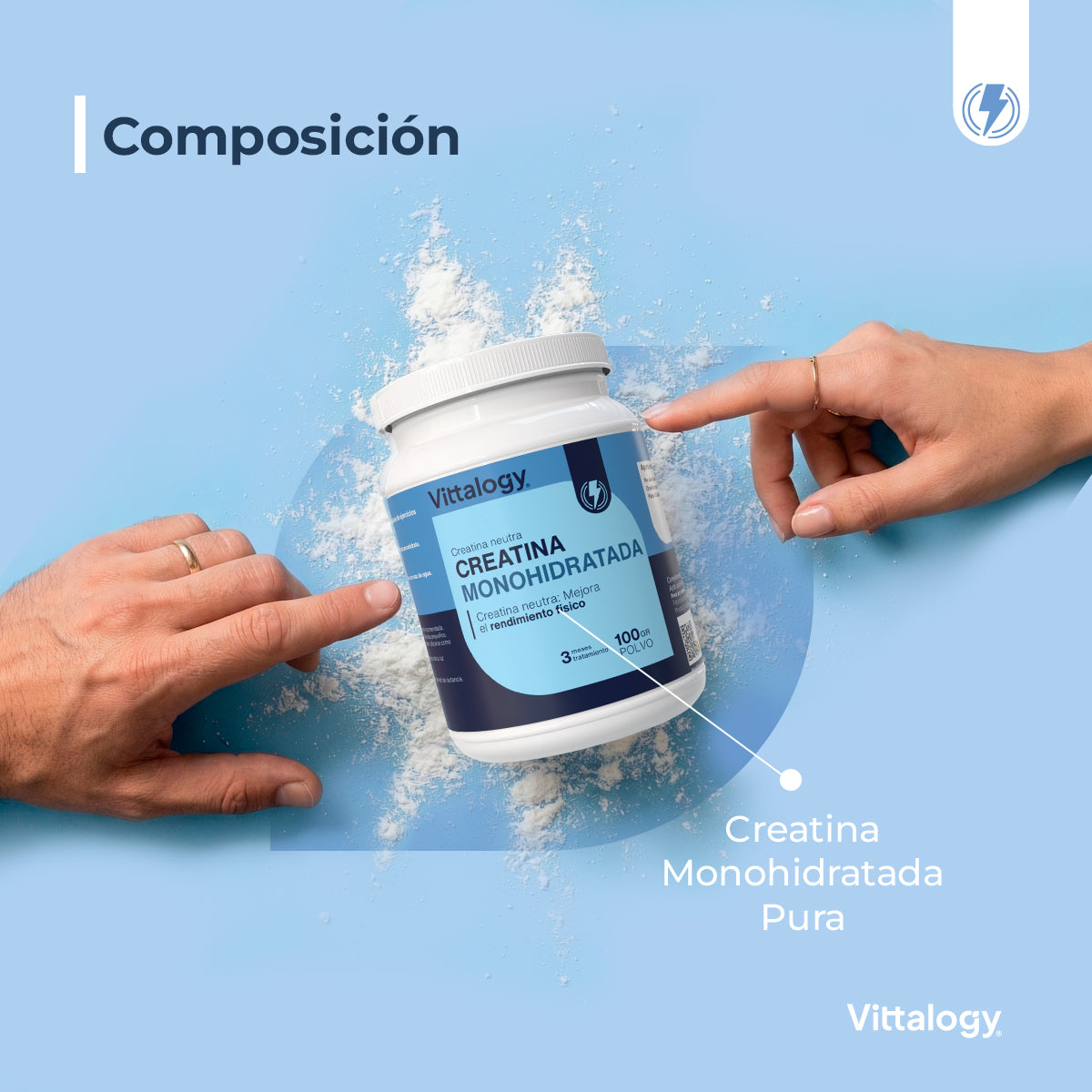 Creatina Monoidrato 300g (Confezione da 3)